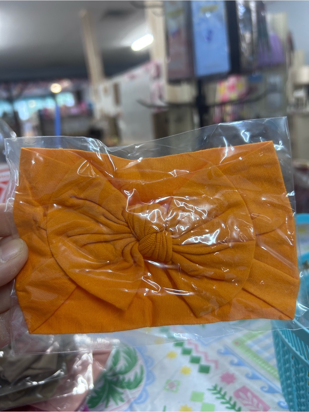 Kids Orange Knot Headband/you get all that’s pictured